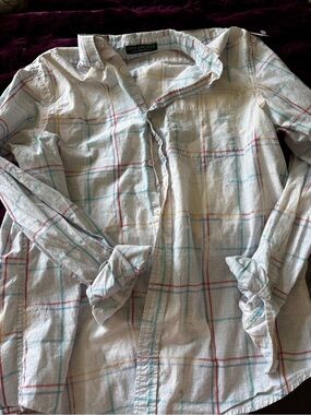 Envy Upcycle Los Angeles Button-Down Shirt Jacket oversized M one of a kind